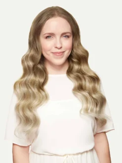 20" Seamless Natural Blonde Balayage Volume Bundle Clip-Ins -Hair Extensions Shop Luxy Hair Extensions Natural Blonde Balayage 20 After Front1 edc66582 5068 4a25 9b21 f8ee7636ad7b