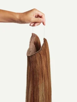 20" Natural Red Balayage Halo® Hair Extensions (180g) -Hair Extensions Shop Luxy Hair Extensions Natural Red Balayage Halo Hand