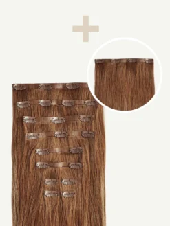 20" Seamless Natural Red Balayage Volume Bundle Clip-Ins -Hair Extensions Shop Luxy Hair Extensions Natural Red Balayage Seamless 225g Volume Bundle