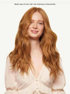 12" Natural Red Halo® Hair Extensions (150g) -Hair Extensions Shop Luxy Hair Extensions Natural Red 12 Inch Halo After Front 2023