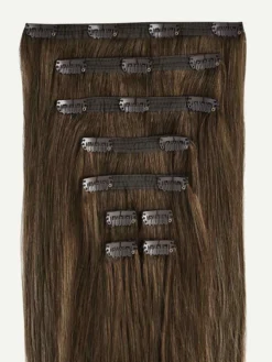 16" Classic Neutral Brown Balayage Clip-Ins (160g) -Hair Extensions Shop Luxy Hair Extensions Neutral Brown Balayage Classic 140g StackedWefts 7e289fbd 7617 4ee1 bfd3 1365a8f0796e