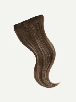 20" Neutral Brown Balayage Halo® Hair Extensions (180g) -Hair Extensions Shop Luxy Hair Extensions Neutral Brown Balayage Classic Swoopy