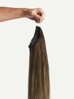 20" Neutral Brown Balayage Halo® Hair Extensions (180g) -Hair Extensions Shop Luxy Hair Extensions Neutral Brown Balayage Halo Hand