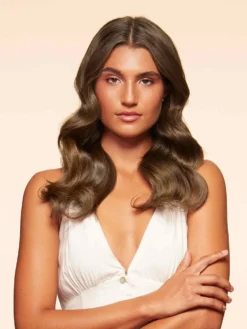 16" Neutral Brown Halo® Hair Extensions Volume Bundle 30 16" Neutral Brown Halo® Hair Extensions Volume Bundle -Hair Extensions Shop Luxy Hair Extensions Neutral Brown 16 After NS3