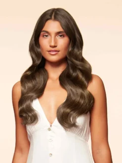 20" Neutral Brown Halo® Hair Extensions (180g) -Hair Extensions Shop Luxy Hair Extensions Neutral Brown 20 After NS3