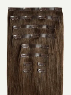 12" Seamless Neutral Brown Clip-Ins (150g) -Hair Extensions Shop Luxy Hair Extensions Neutral Brown Seamless 160g StackedWefts 45d0425e ca0a 4a51 bdc0 c294000b8361