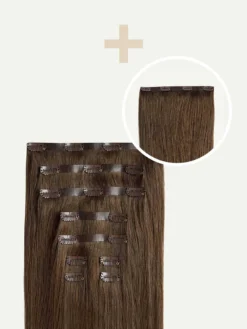 16" Seamless Neutral Brown Volume Bundle Clip-Ins -Hair Extensions Shop Luxy Hair Extensions Neutral Brown Seamless 16Inch 180 Volume Bundle cf734aeb a0ee 437b 82b7 882879dc7169