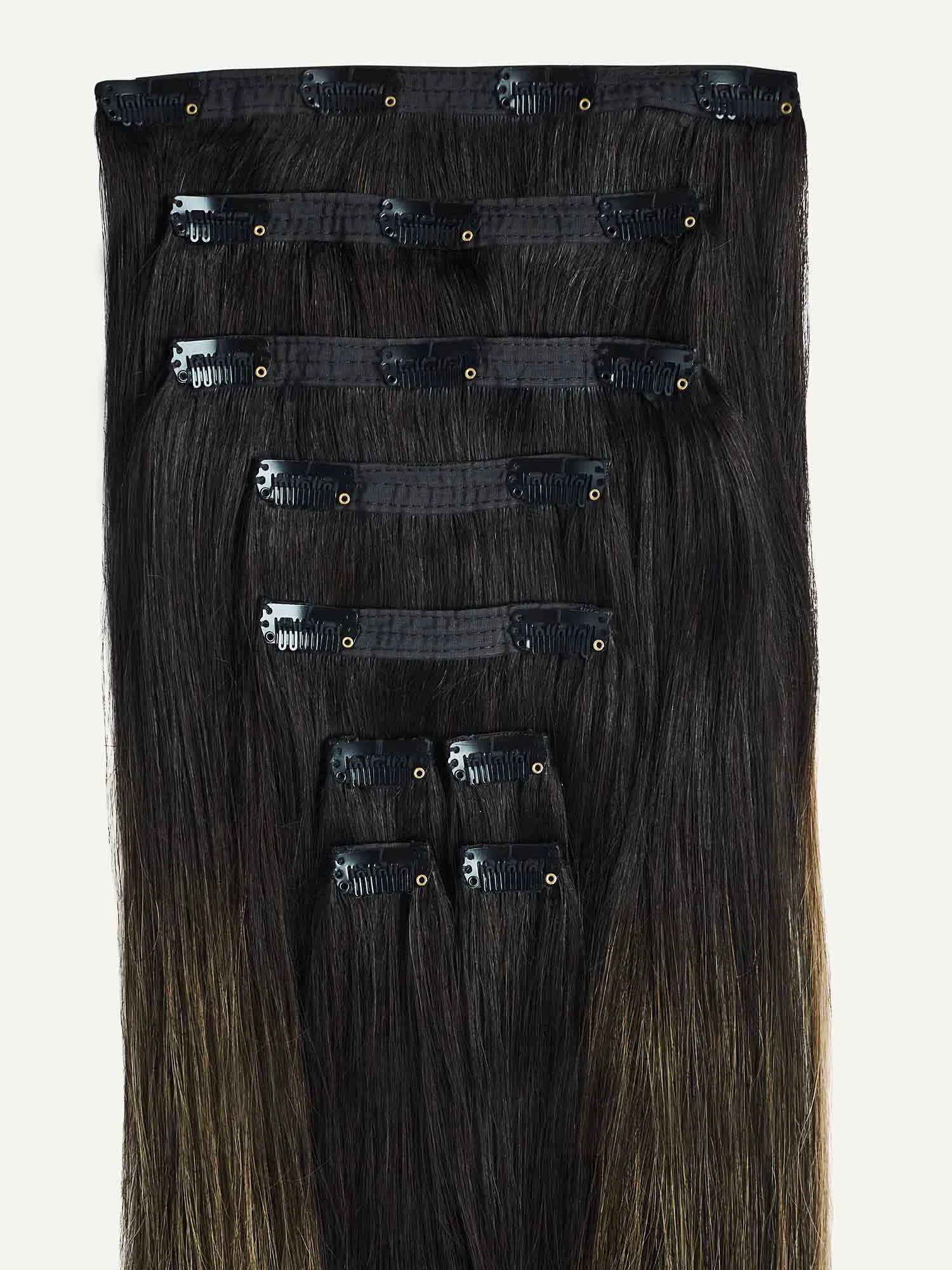 16" Classic Off Black Bronde Balayage Volume Bundle 7 16" Classic Off Black Bronde Balayage Volume Bundle - Image 7