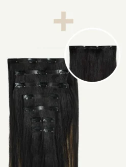 16" Seamless Off Black Bronde Balayage Volume Bundle Clip-Ins -Hair Extensions Shop Luxy Hair Extensions Off Black Bronde Balayage Seamless 16Inch 180 Volume Bundle 87c92dde 8974 41fa 8ac2 966dd8df7f83