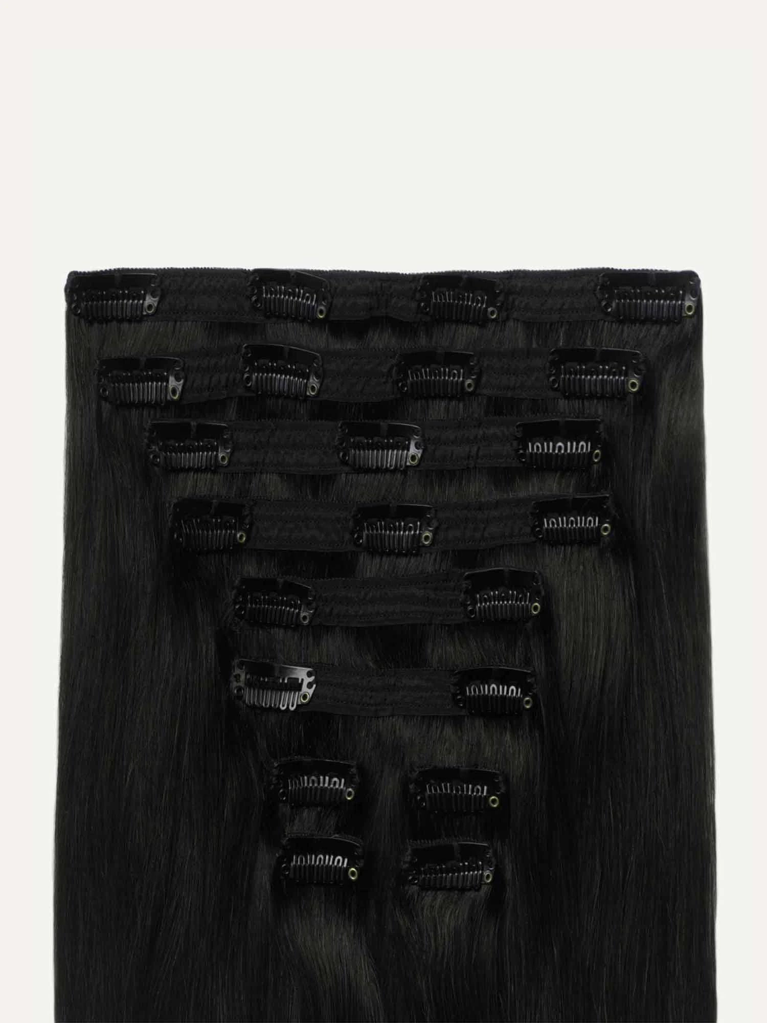 20" Classic Off Black Clip-Ins (160g) 9 20" Classic Off Black Clip-Ins (160g) - Image 9