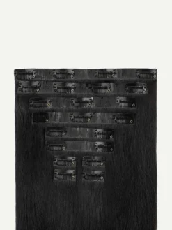 20" Seamless Off Black Volume Bundle Clip-Ins -Hair Extensions Shop Luxy Hair Extensions Off Black Seamless 160g StackedWefts