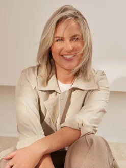 12" Dimensional Beige Blonde Thinning Hair Fill-Ins (50g) -Hair Extensions Shop Luxy Hair Extensions OnFig 4thTrimester Julia 4