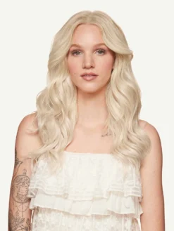 16" Seamless Platinum Blonde Volume Bundle Clip-Ins -Hair Extensions Shop Luxy Hair Extensions Platinum Blonde 16 After Front 4956be63 1775 4f09 997a 9483324a15d7