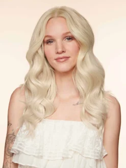 12" Platinum Blonde Halo® Hair Extensions (150g) -Hair Extensions Shop Luxy Hair Extensions Platinum Blonde 16 After NS3 ef3b1787 93de 4d63 8511 53619192fbc9