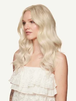 16" Seamless Platinum Blonde Volume Bundle Clip-Ins -Hair Extensions Shop Luxy Hair Extensions Platinum Blonde 16 After Side 63642e83 aeb7 498b 9e6c d178ce2e32bc