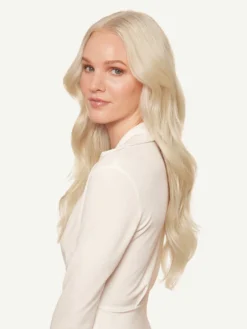 20" Classic Platinum Blonde Clip-Ins (160g) 22 20" Classic Platinum Blonde Clip-Ins (160g) -Hair Extensions Shop Luxy Hair Extensions Platinum Blonde 20 After Side2 2aeba29d 64d9 4b03 a973 d8662f2d04e0