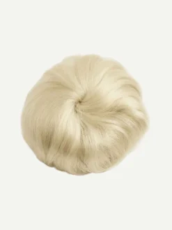 Platinum Blonde Clip-In Bun -Hair Extensions Shop Luxy Hair Extensions Platinum Blonde Bun
