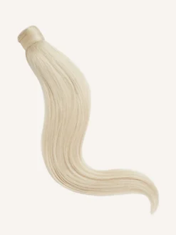 16" Platinum Blonde Ponytail Extension (100g) -Hair Extensions Shop Luxy Hair Extensions Platnium Blonde Ponytail Swoopy