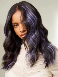 16" Lilac Peekaboo Halo® Hair Extensions (70g) -Hair Extensions Shop Luxy Peekaboo Ecomm LILAC 02