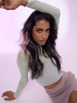 16" Bubblegum Peekaboo Halo® Hair Extensions (70g) -Hair Extensions Shop Luxy Peekaboo Hero BUBBLEGUM Final 02