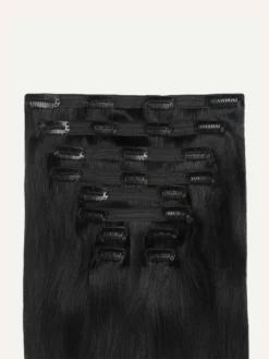20" Classic Jet Black Volume Bundle Clip-Ins -Hair Extensions Shop LuxyHairClipInHairExtensions Wefts Classic 160g JetBlack 7da7ddbc efec 43a2 90a0 462705af0091