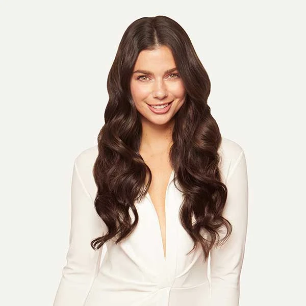 20" Seamless Chocolate Brown Clip-Ins (180g) 2 20" Seamless Chocolate Brown Clip-Ins (180g) - Image 2