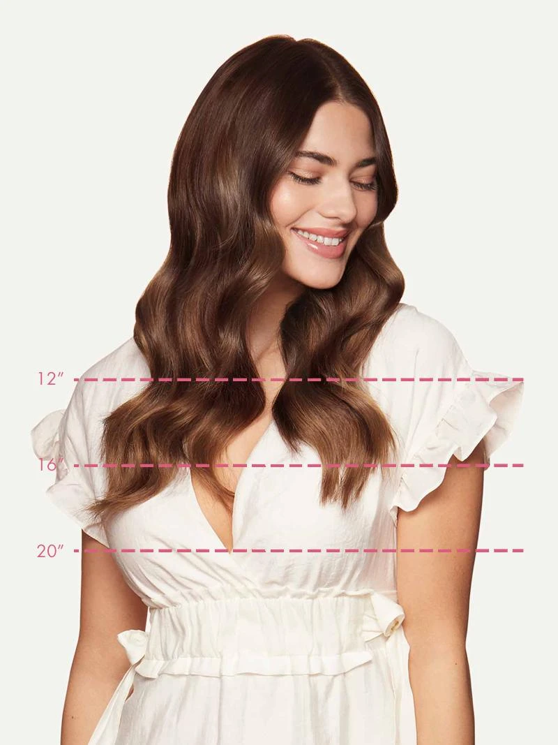 12" Seamless Neutral Brown Balayage Clip-Ins (150g) 8 12" Seamless Neutral Brown Balayage Clip-Ins (150g) - Image 8