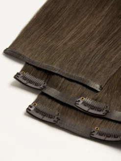20" Seamless Medium Natural Brown Clip-Ins (180g) 17 20" Seamless Medium Natural Brown Clip-Ins (180g) -Hair Extensions Shop MedNeutralBrown StackedClips 2c730485 e5d2 4a92 8c6e 8d9feb717a4e