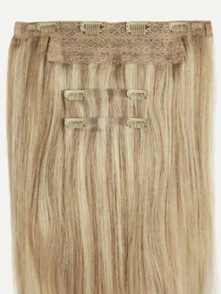 20" Dimensional Beige Blonde Halo® Hair Extensions (180g) 27 20" Dimensional Beige Blonde Halo® Hair Extensions (180g) -Hair Extensions Shop NEW Spec LX BeigeBlondeHighlights Weft