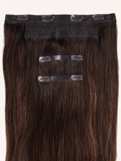 20" Chocolate Brown Balayage Halo® Hair Extensions (180g) -Hair Extensions Shop NEW Spec LX ChocolateBrownBalayage Weft