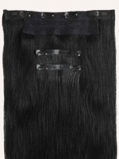 20" Jet Black Halo® Hair Extensions (180g) -Hair Extensions Shop NEW Spec LX JetBlack Weft