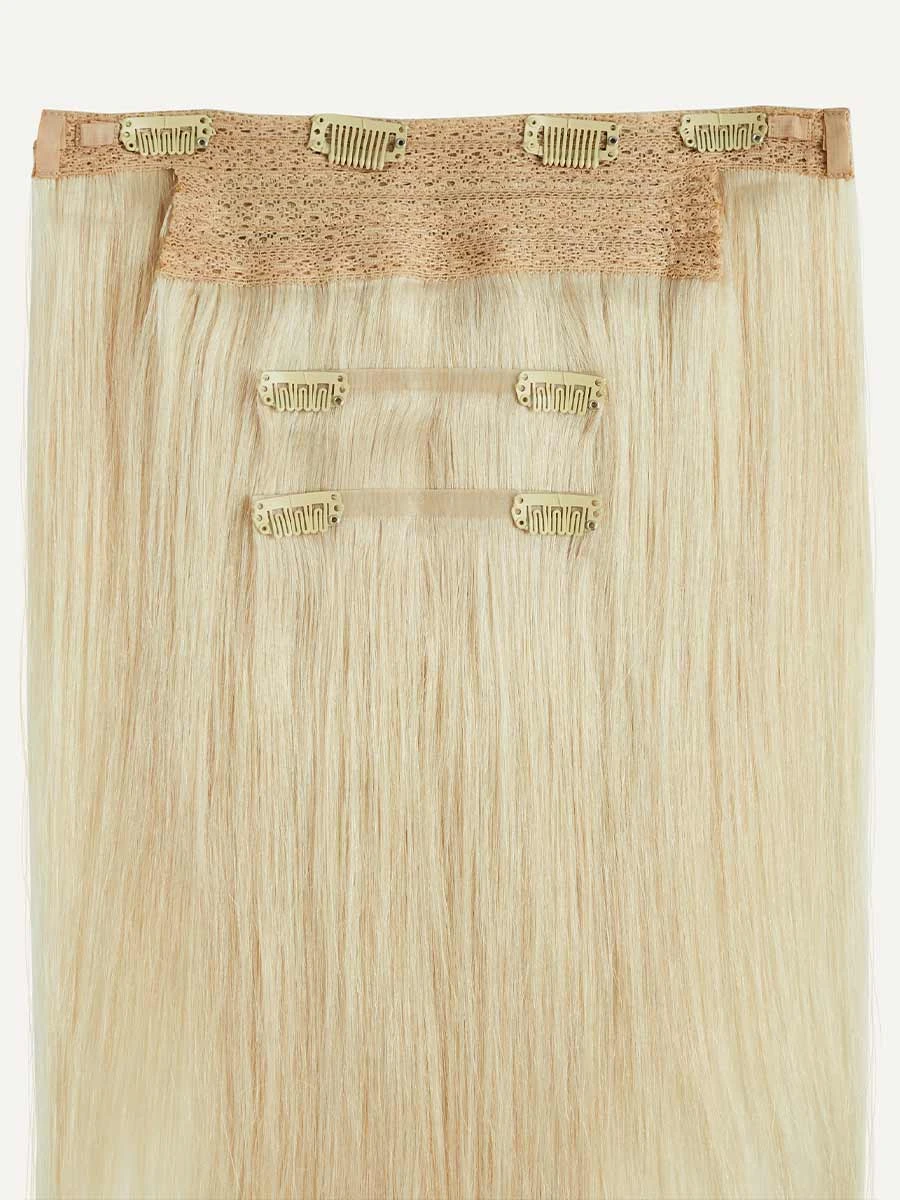 16" Platinum Blonde Halo® Hair Extensions (140g) 11 16" Platinum Blonde Halo® Hair Extensions (140g) - Image 11