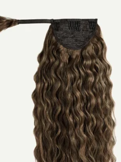 20" Ash Brown Curly Ponytail Extension (120g) -Hair Extensions Shop NEW Spec LX Ponytail Weft Luxy Hair Extensions Curly Ponytails AshBrown Weft 96fdc887 5043 4c54 8d71 24d652137144