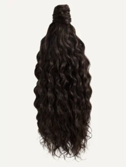 16" Mocha Brown Curly Ponytail Extension (100g) -Hair Extensions Shop NEW Spec LX Ponytail Weft Luxy Hair Extensions Curly Ponytails MochaBrown Swoopy