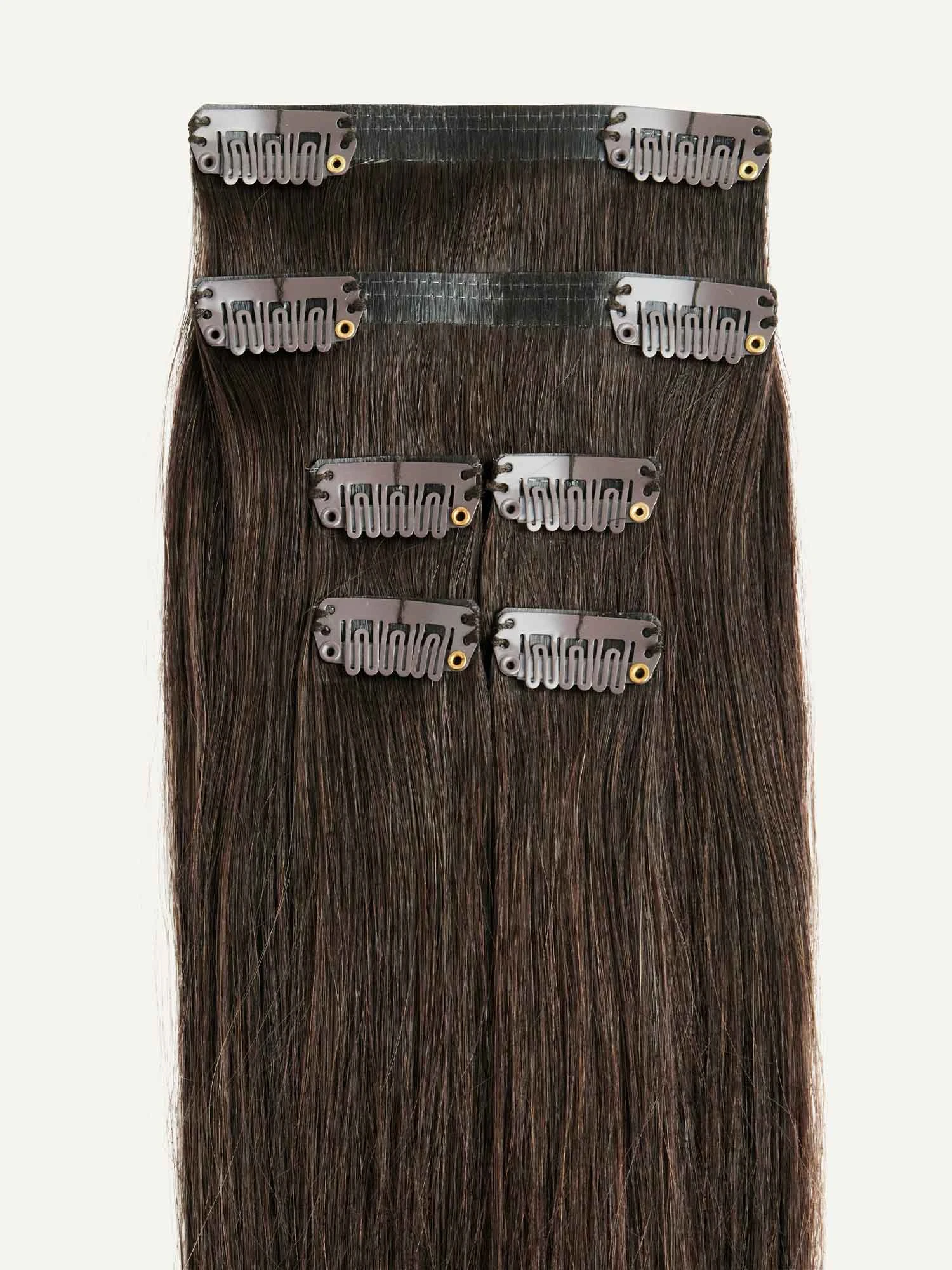 20" Cool Dark Brown Thinning Hair Fill-Ins (95g) 4 20" Cool Dark Brown Thinning Hair Fill-Ins (95g) - Image 4