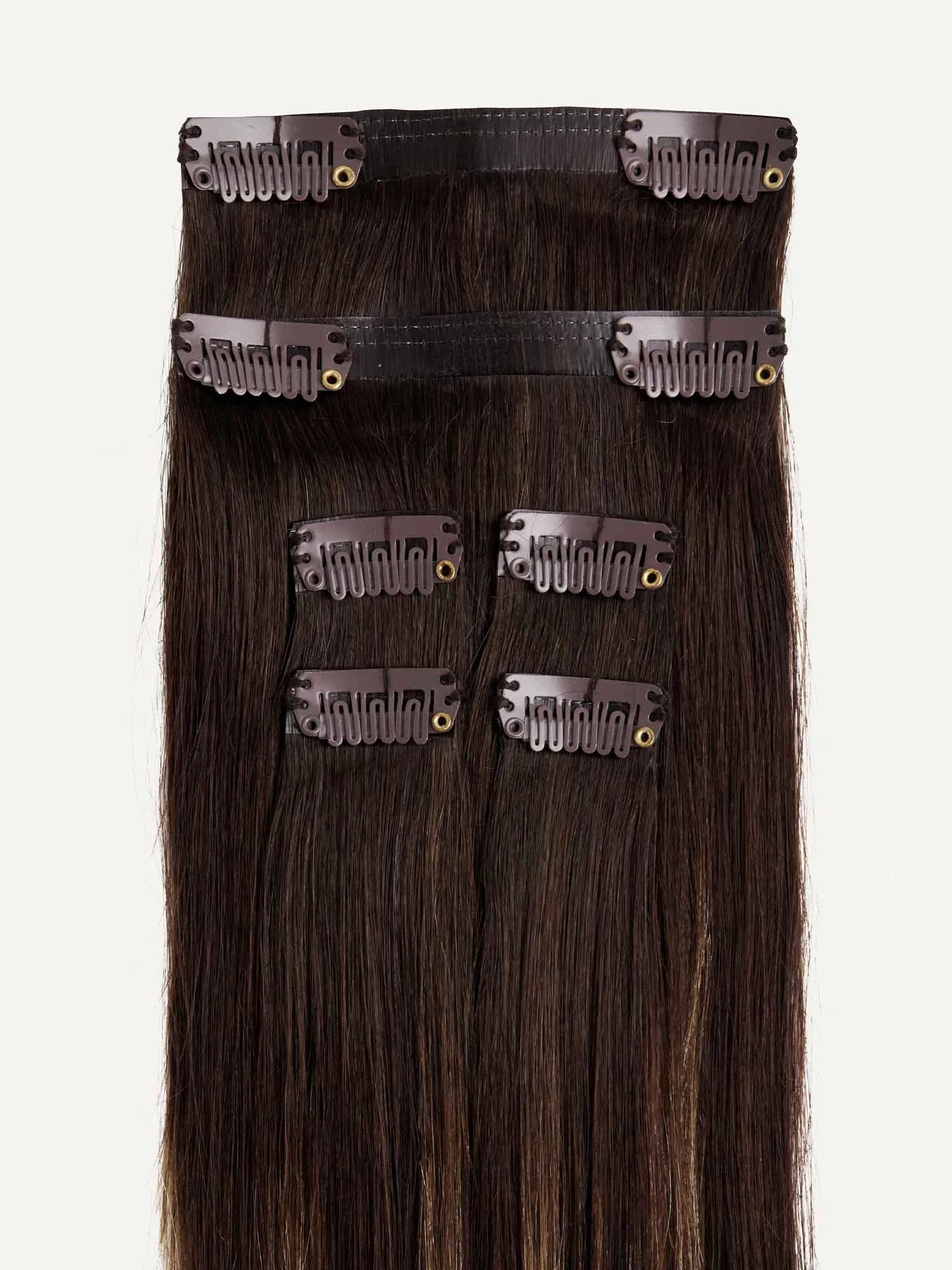 20" Dark Brown Balayage Thinning Hair Fill-Ins (95g) 4 20" Dark Brown Balayage Thinning Hair Fill-Ins (95g) - Image 4