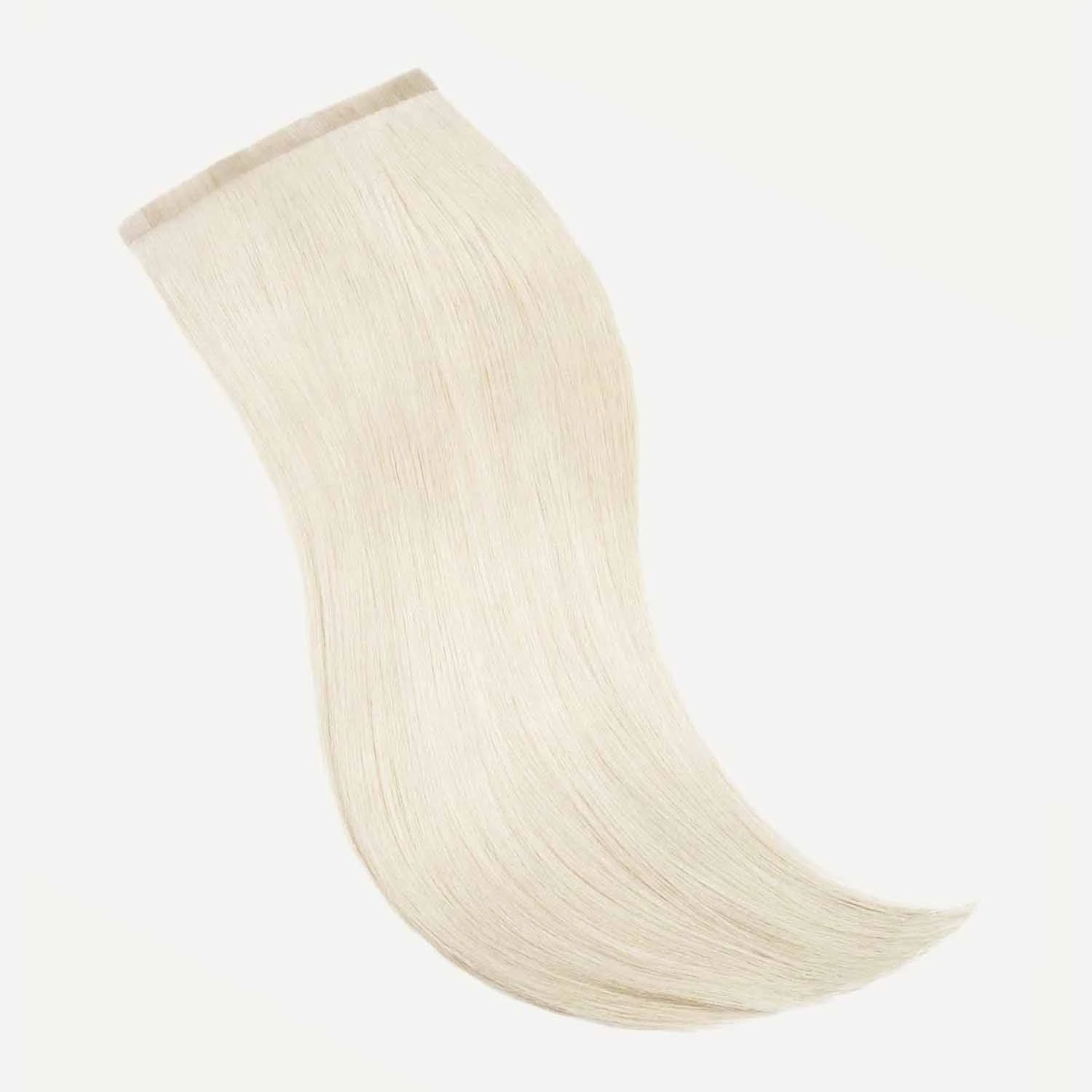 12" Seamless Platinum Blonde Clip-Ins (150g) 2 12" Seamless Platinum Blonde Clip-Ins (150g) - Image 2