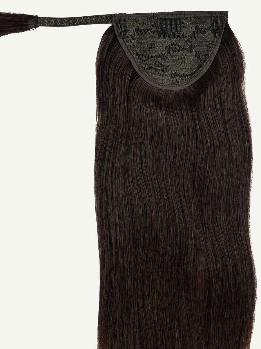 16" Dark Brown Ponytail Extension (100g) 5 16" Dark Brown Ponytail Extension (100g) - Image 5