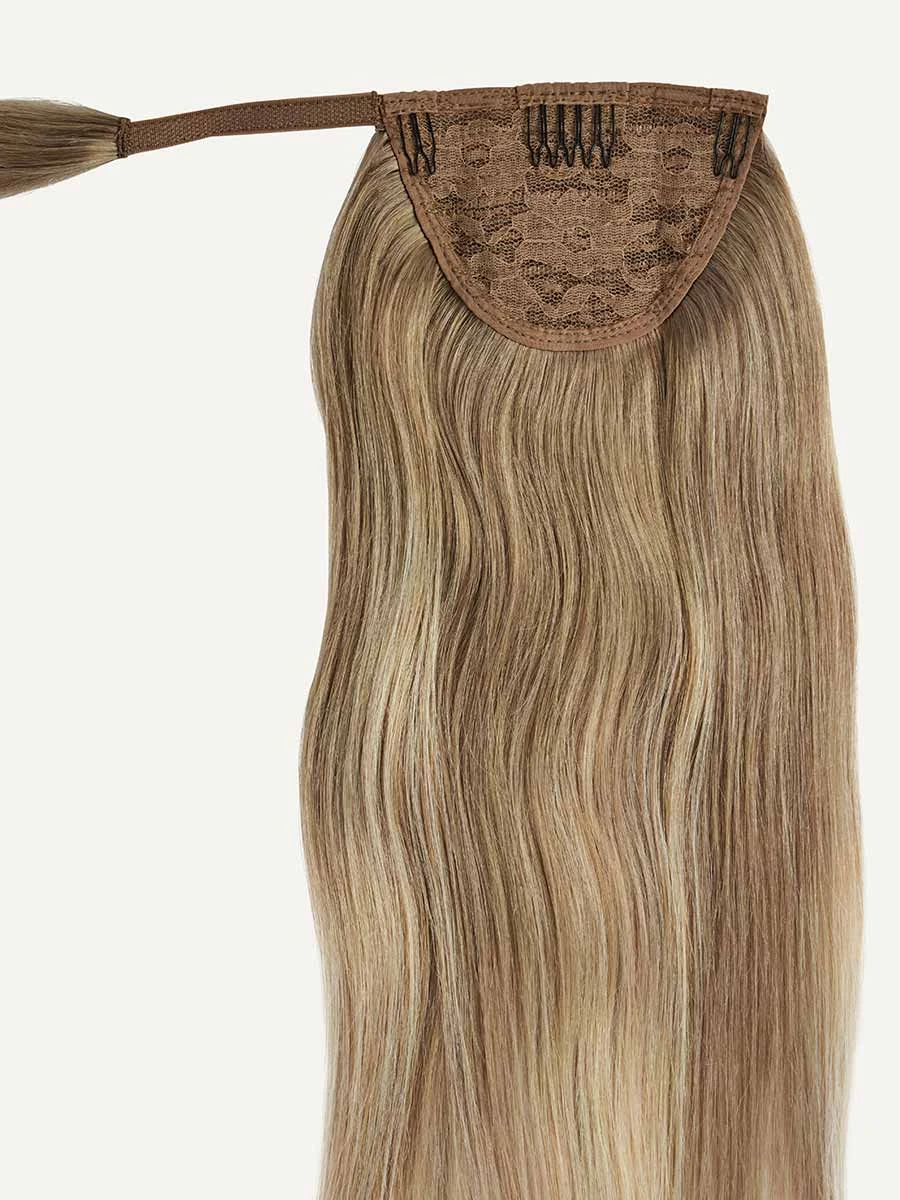 16" Natural Blonde Balayage Ponytail Extension (100g) 5 16" Natural Blonde Balayage Ponytail Extension (100g) - Image 5