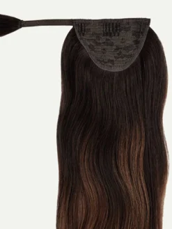 20" Mocha Brown Balayage Ponytail Extension (120g) -Hair Extensions Shop Ponytail NewSpec 1CT6 Mocha Brown Balayage Weft bd542517 64b8 4cd0 86d6 b8595dfec77f