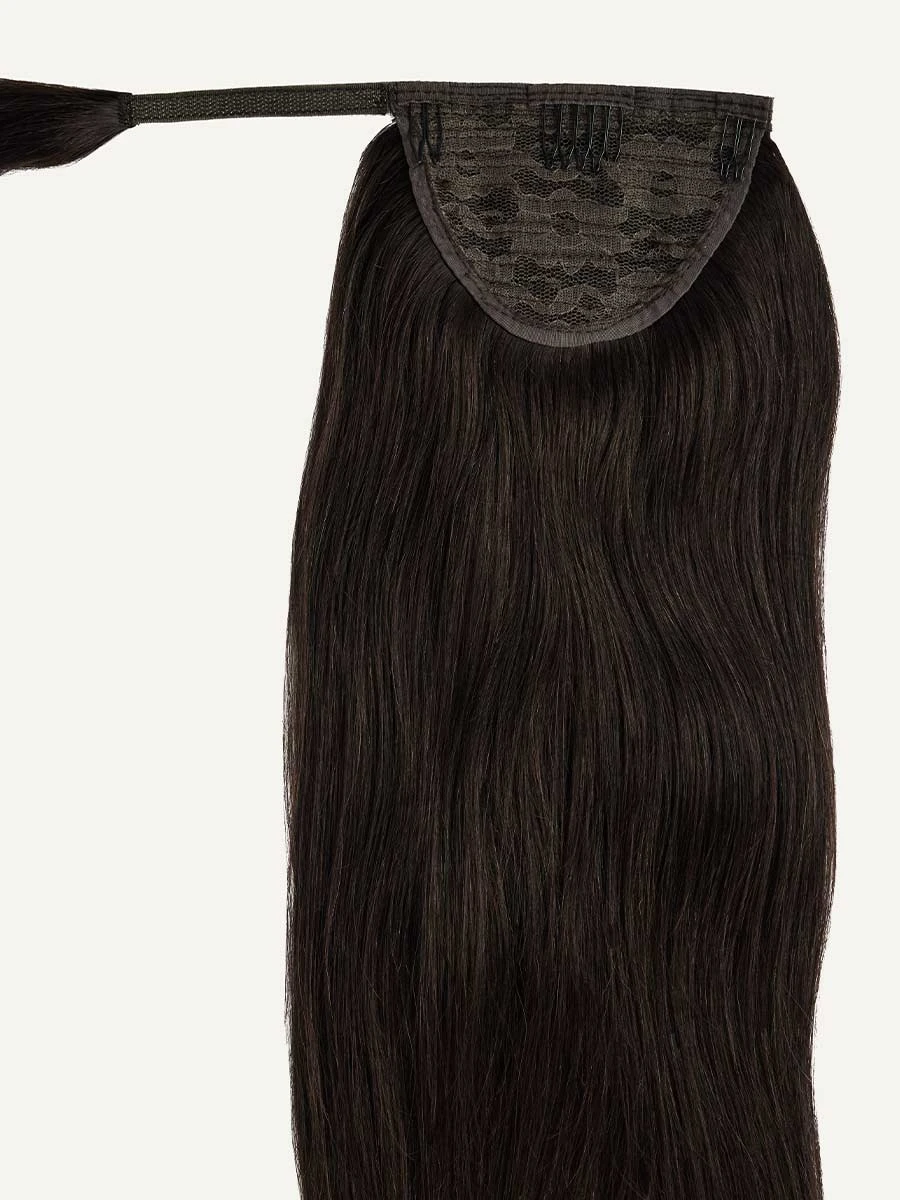 16" Mocha Brown Ponytail Extension (100g) 5 16" Mocha Brown Ponytail Extension (100g) - Image 5