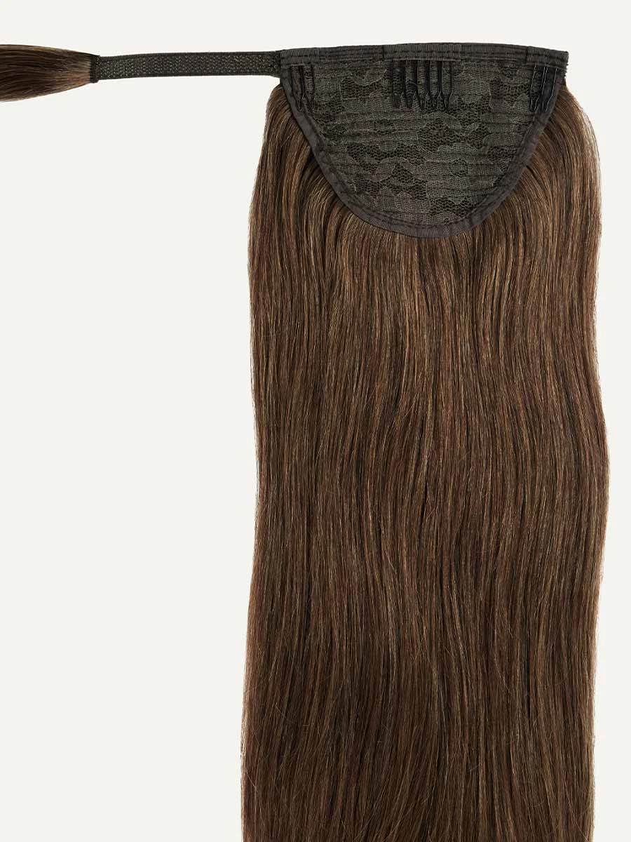 16" Neutral Brown Ponytail Extension (100g) 5 16" Neutral Brown Ponytail Extension (100g) - Image 5