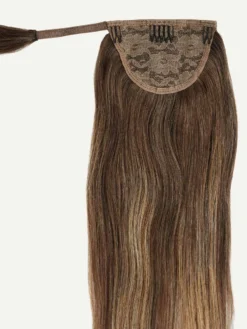 16" Chestnut Brown Balayage Ponytail Extension (100g) -Hair Extensions Shop Ponytail NewSpec 6T18 Chestnut Brrown Balayage Weft