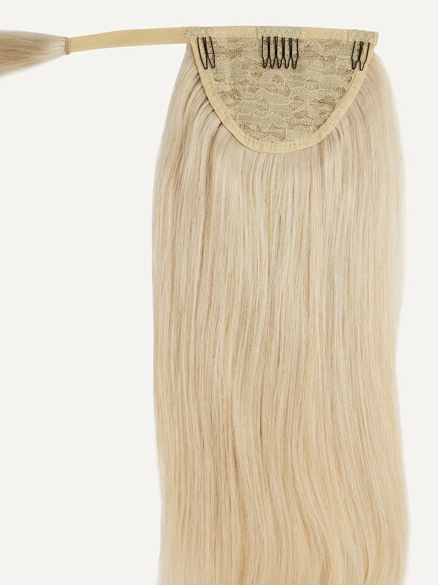 20" Platinum Blonde Ponytail Extension (120g) 5 20" Platinum Blonde Ponytail Extension (120g) - Image 5